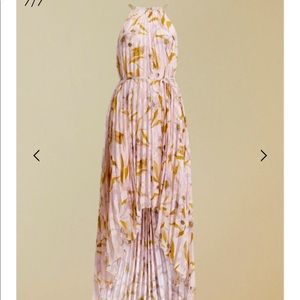 Light pink Cabana Sleeveless Pleated Maxi Dress